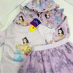 Disney Kids 3 Piece Princess Set with Tutu
